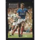 Signed picture of Brian McClair and Terry Butcher in Celtic vs Rangers derby.